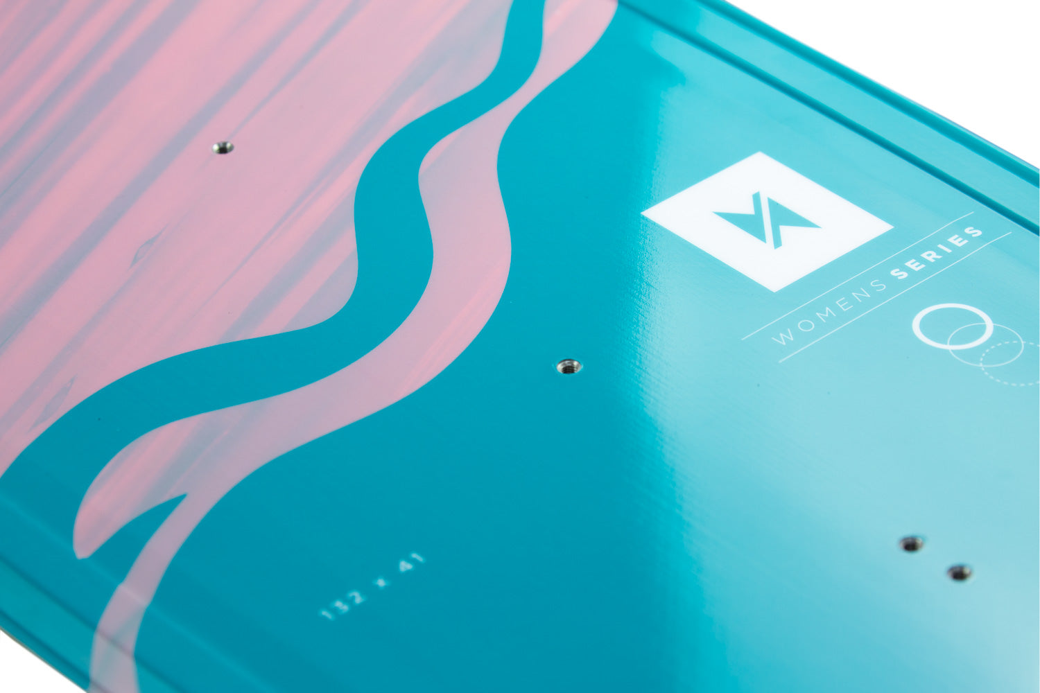 Xenon Women 2024 twintip kiteboard zoomed detail.